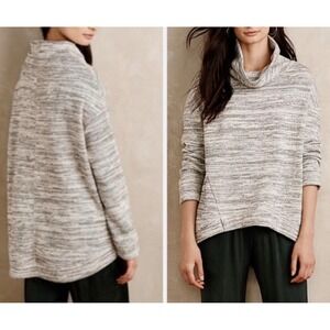 Anthropologie Saturday Sunday Cowl Neck Marled Knit Pullover Sweater Women XS